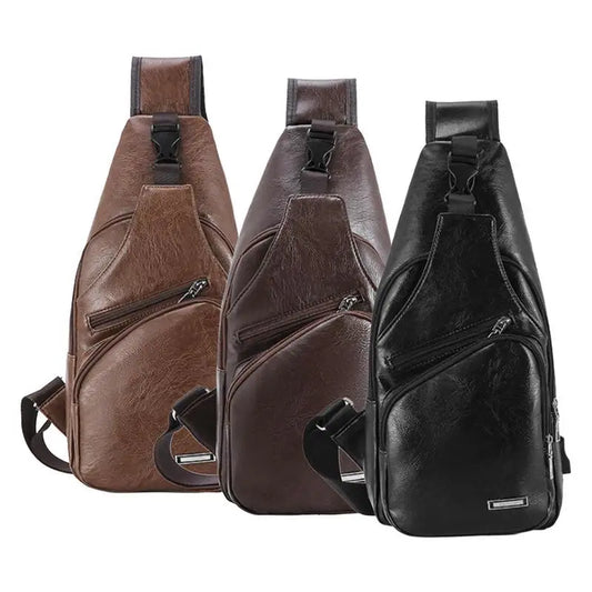 Leather Crossbody Chest Bags